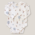 Fledge & Thread LS Bodysuit (Mouse & Air Balloon)