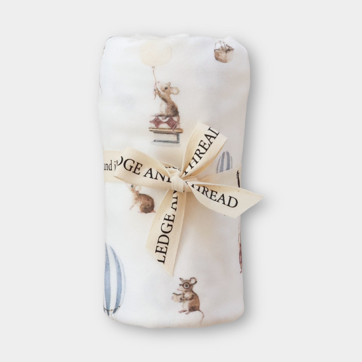 Fledge & Thread Stretch Swaddle Wrap (Mouse & Air Balloon)