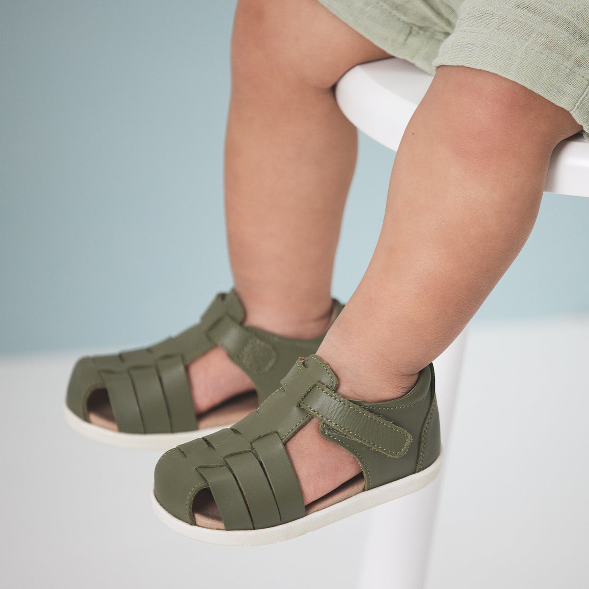 Pretty Brave First Walker Billie Sandal (Khaki)