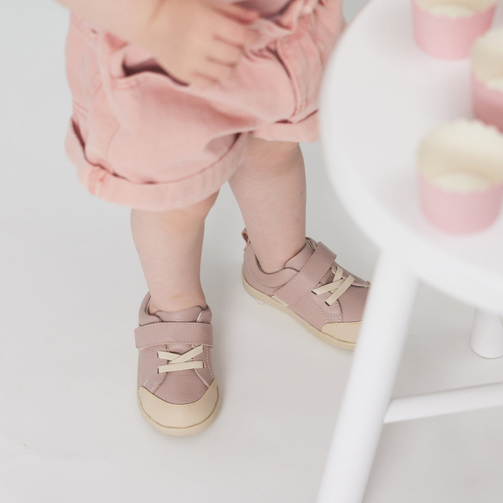 Pretty Brave First Walker Boston Sneaker (Blush)