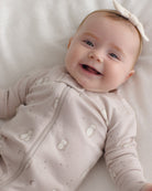 Quincy Mae Zip Long Sleeve Romper (Owls)