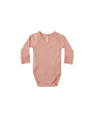 Quincy Mae Side Snap Bodysuit (Pink)