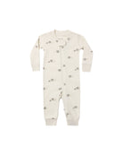 Quincy Mae Zip Long Sleeve Romper (Hedgehog)