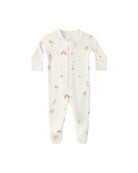 Quincy Mae Zip Long Sleeve Footie Romper (Carnival)