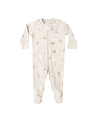 Quincy Mae Zip Long Sleeve Footie Romper (Fox Land)