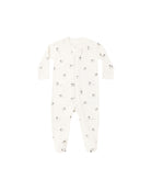 Quincy Mae Zip Long Sleeve Footie Romper (Sheep)
