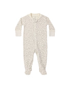 Quincy Mae Zip Long Sleeve Footie Romper (Floret)