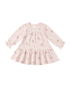 Quincy Mae Tiered Jersey Dress (Swans)