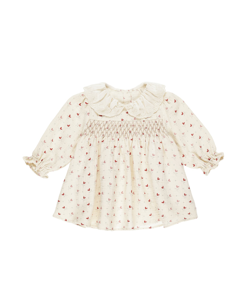 Quincy Mae Callie Dress (Heart Ditsy)