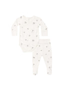Quincy Mae Side Snap Bodysuit + Pant Set (Sheep)