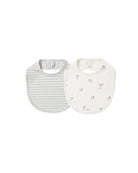 Quincy Mae Jersey Snap Bib 2pk (Sheep/Cloud Stripe)