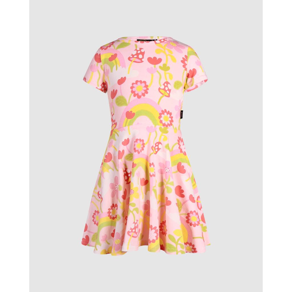 Rock Your Kid Mushroom World S/S Waisted Dress