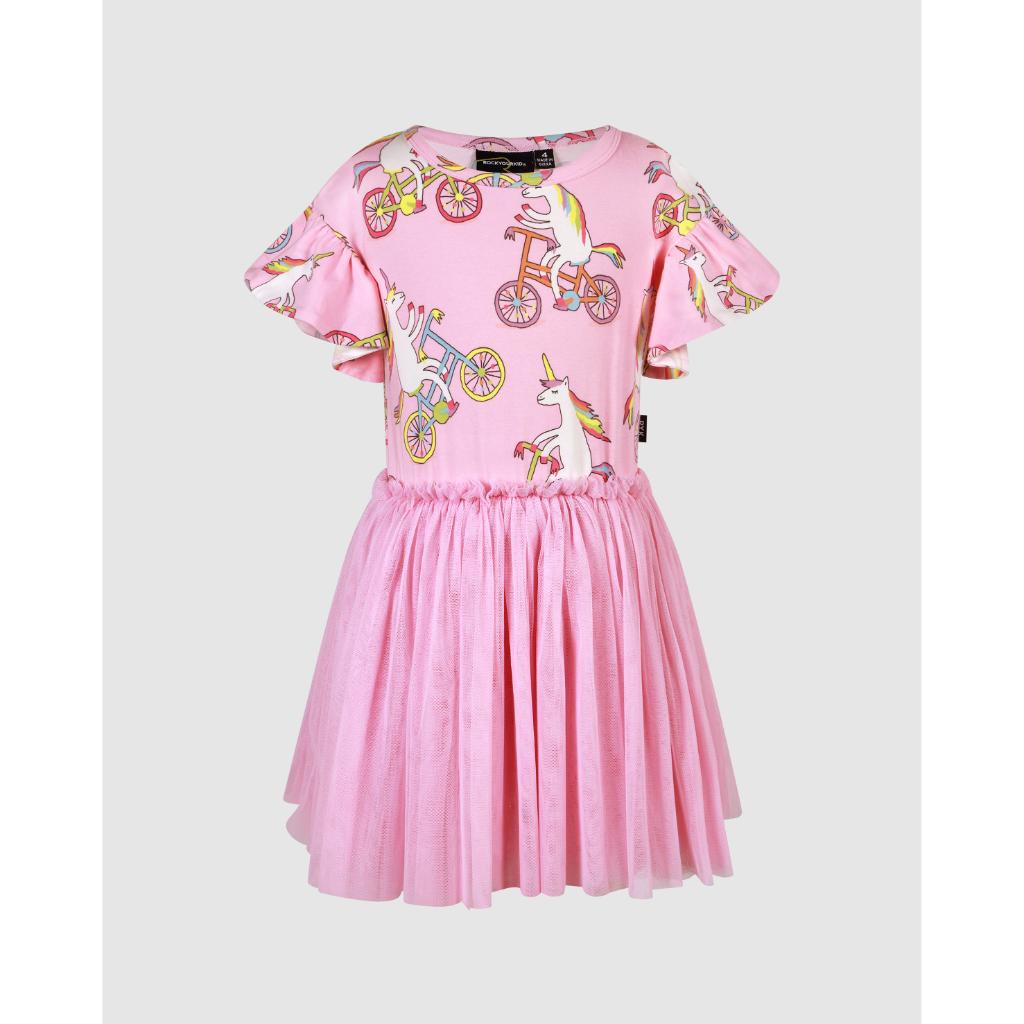 Rock Your Kid Cherie Tulle Dress (Unicorn Bike)