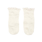 Toshi Organic Frilly Lace Knee Socks (Cream)