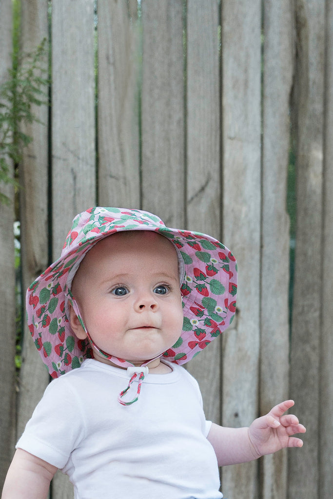 Acorn Infant Sun Hat (Strawberry)