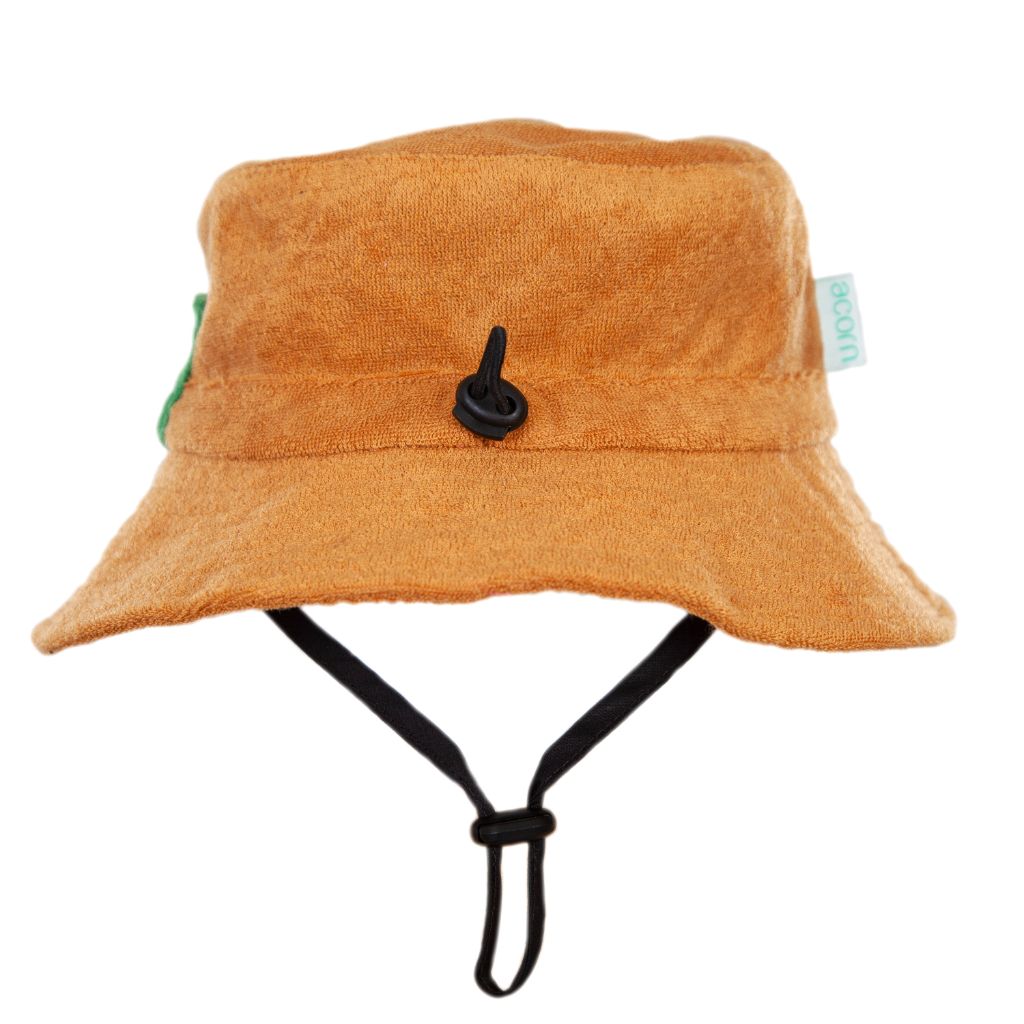 Acorn Terry Towelling Bucket Sun Hat (Caramel)