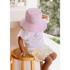 Acorn Wide Brim Bucket Sun Hat (Lilac)