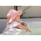 Acorn Wide Brim Bucket Sun Hat (Blush)
