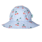 Acorn Wide Brim Sun Hat (Cherry Checks)