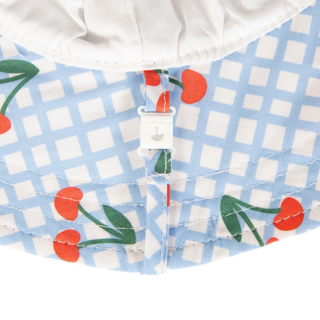Acorn Wide Brim Sun Hat (Cherry Checks)