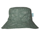 Acorn Wide Brim Bucket Sun Hat (School Of Fish)