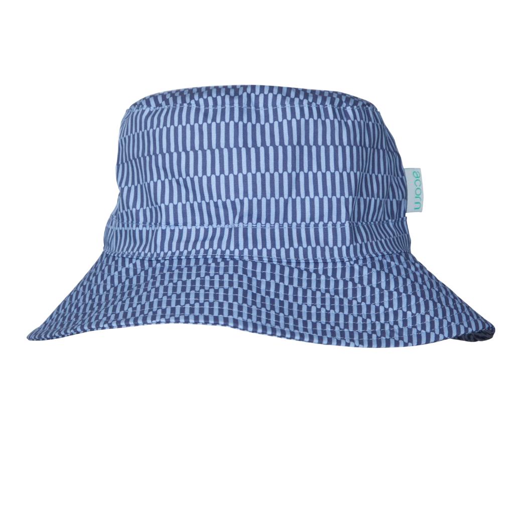 Acorn Wide Brim Bucket Sun Hat (Blue Horizon)