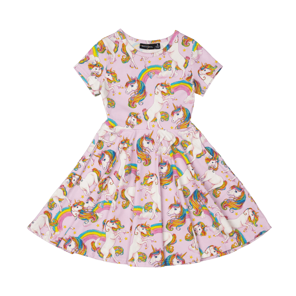 RYK Unicorn Rainbow Waisted Dress