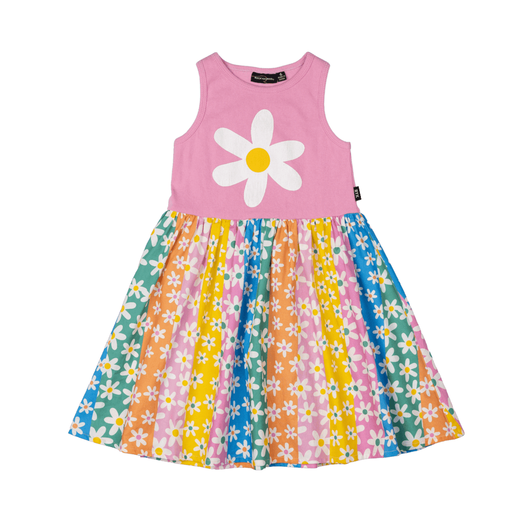 RYK Floral Stripes Singlet Dress