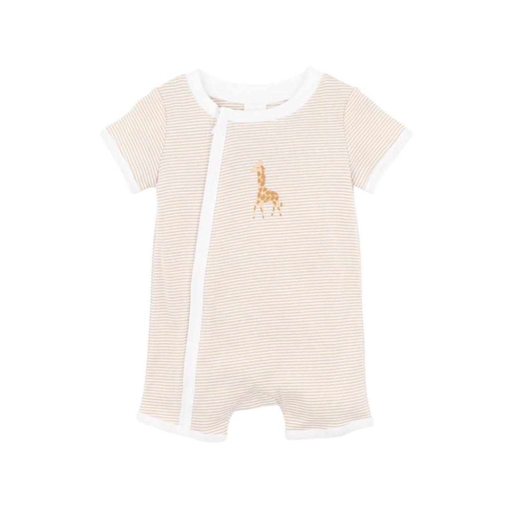 Bebe Billie Giraffe Organic SS Zipsuit