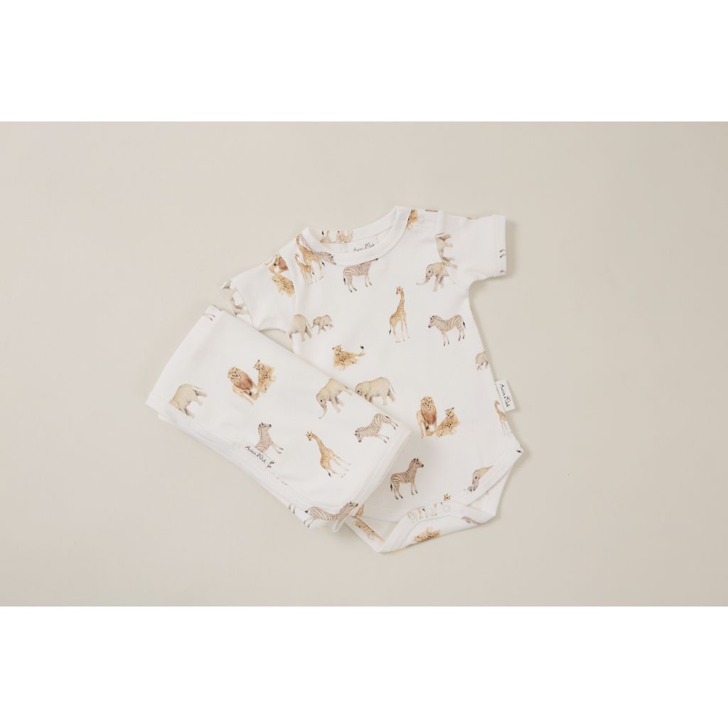 A&O Savanna AOP Onesie (White)