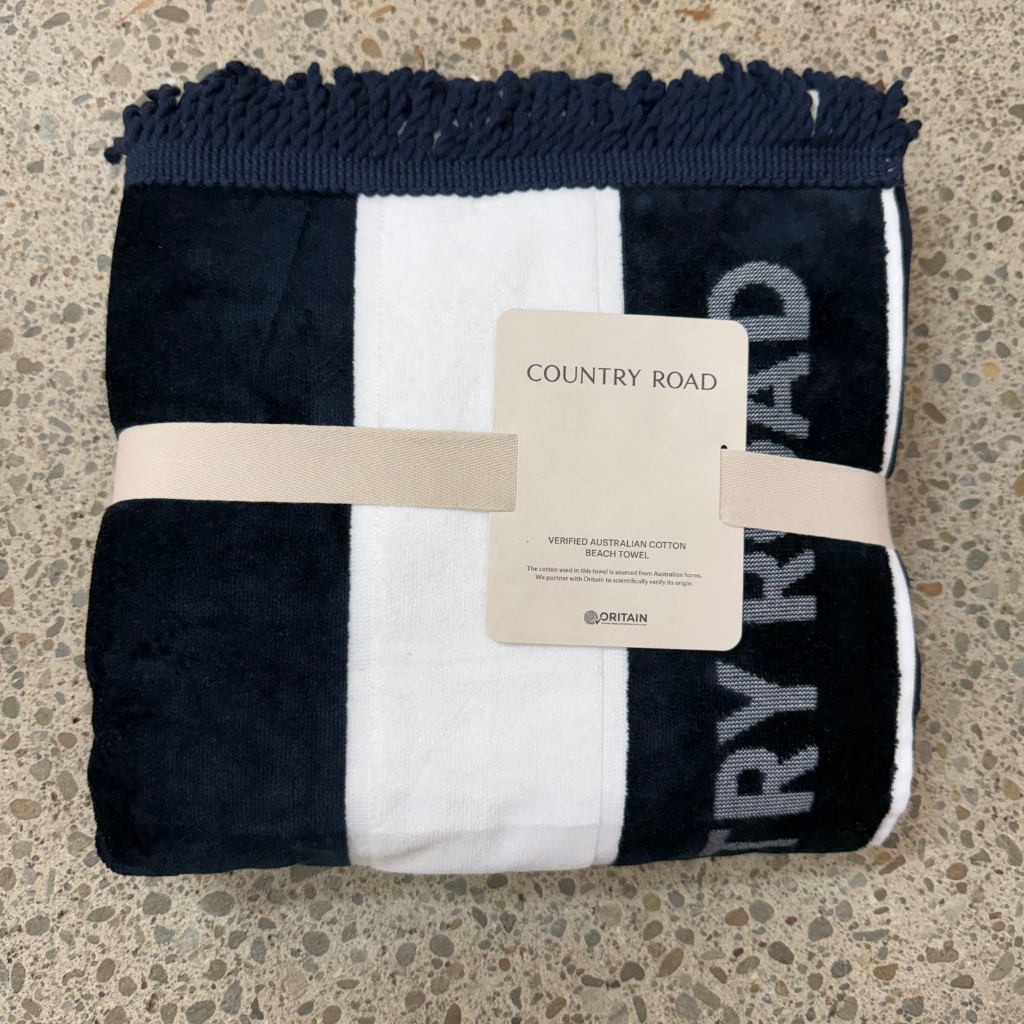 country road beau beach towel