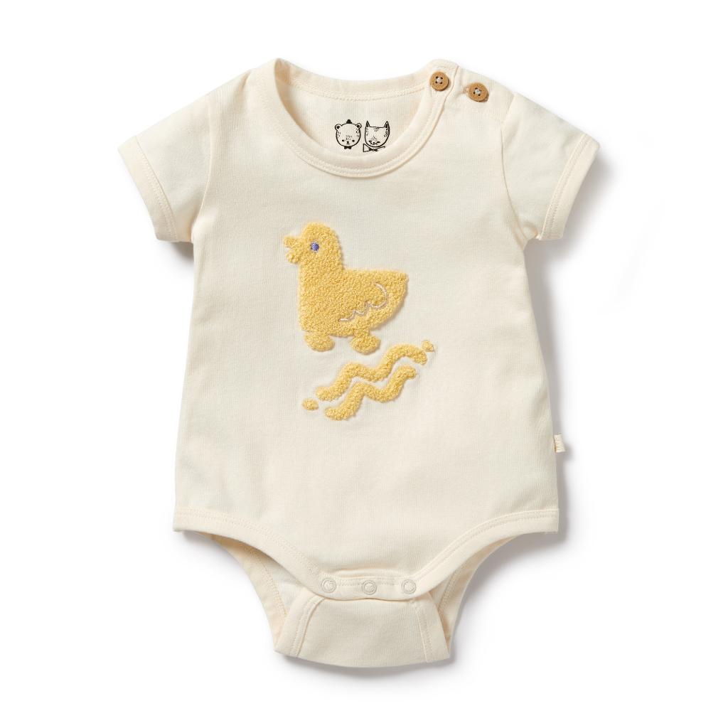 W&F Organic Bodysuit (Quack)