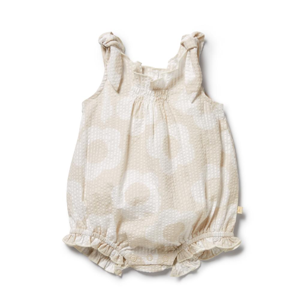 W&F Organic Tie Playsuit (Daisy Bloom)