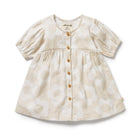 W&F Organic Button Dress (Daisy Bloom)