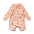 W&F One Piece Boyleg Swimsuit (Strawberry Kisses) - Girls