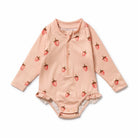 W&F Long Sleeved Swimsuit (Strawberry Kisses) - Girls