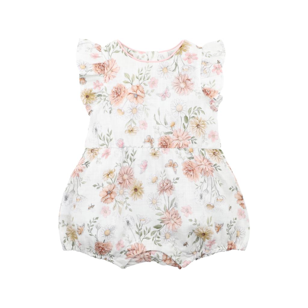 Bebe Lara Print Romper