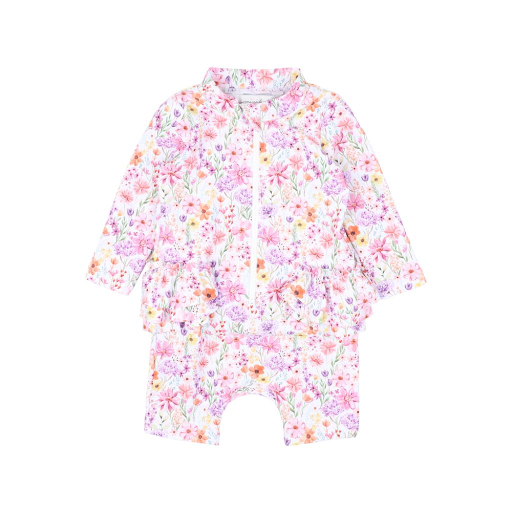 Bebe Nadia Print LS Rash Suit