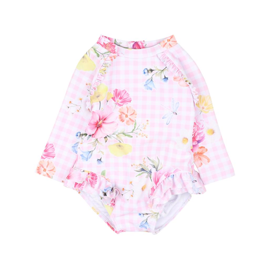 Bebe Connie Print LS Sunsuit