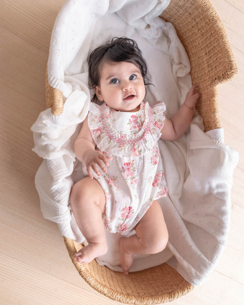Bebe Chelsea Frill Yoke Romper