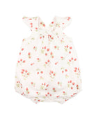 Bebe Poppy Strawberry Print Romper