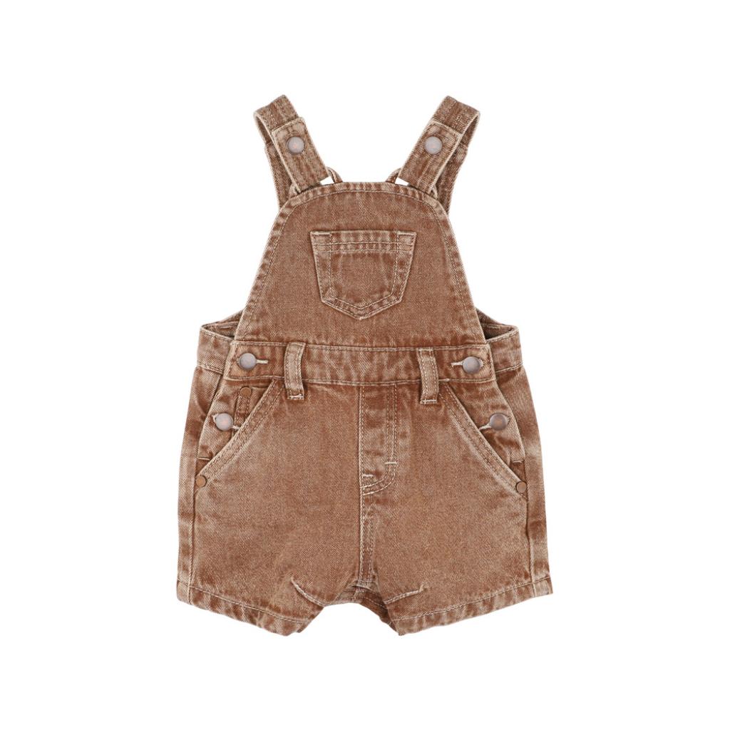 Bebe Finley Denim Overalls (Brown)