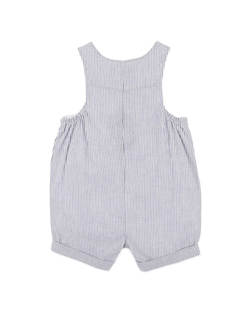 Bebe Brady Stripe Woven Overalls