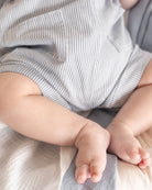 Bebe Brady Stripe Woven Overalls