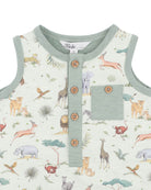 Bebe Sway Print Elephant Romper