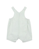 Bebe Evan Green Stripe Overalls
