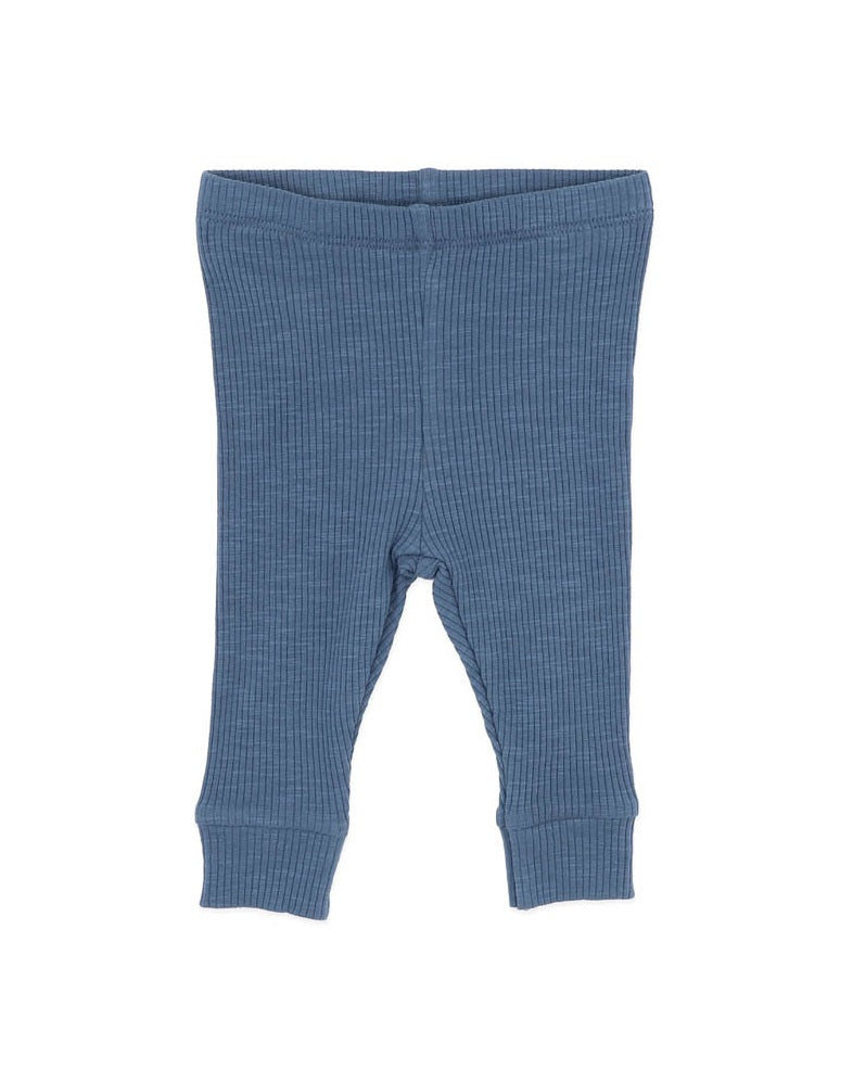 Bebe Hunter Plain Rib Leggings (Blue)