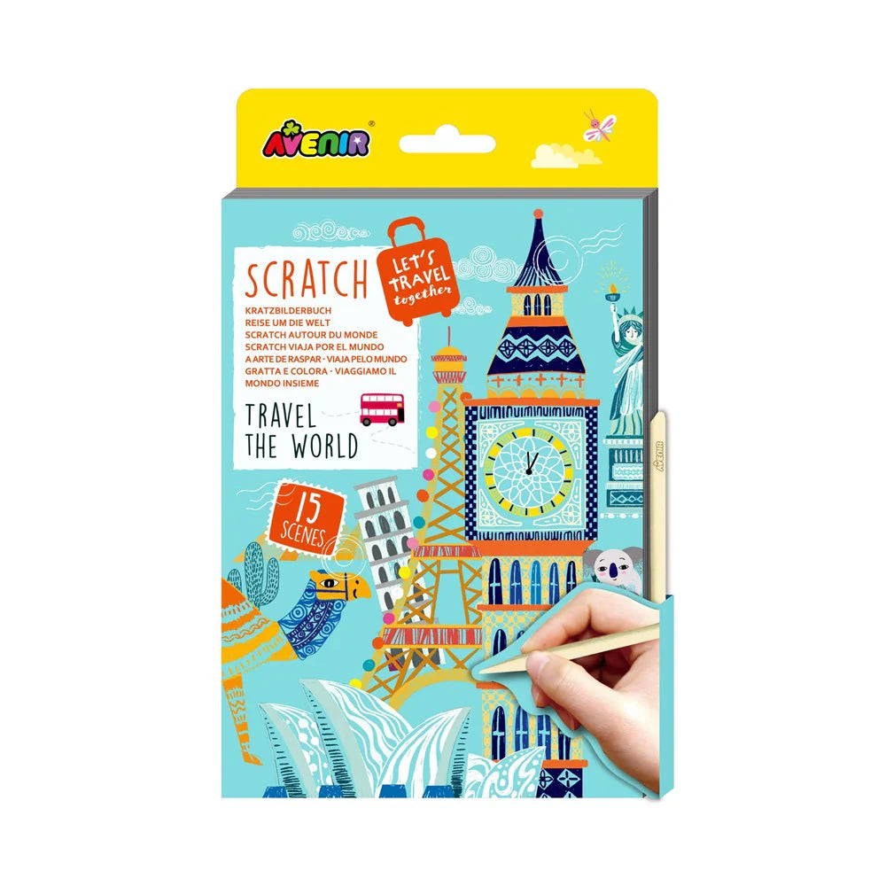 Avenir A5 Scratch Book (Travel the World)