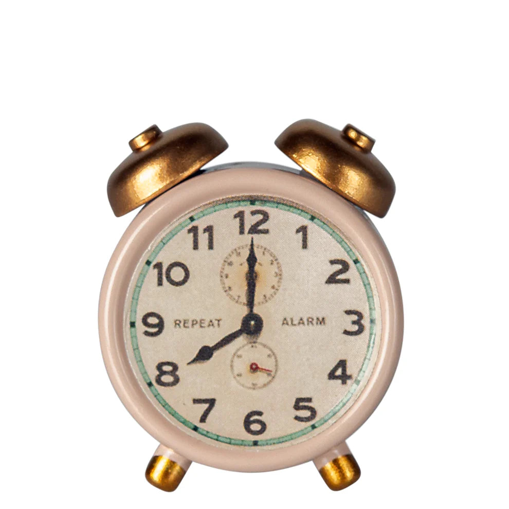 Maileg Alarm Clock Mouse (Powder)