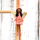 Tara Treasures Felt Angel Fairy (Peach Dress)